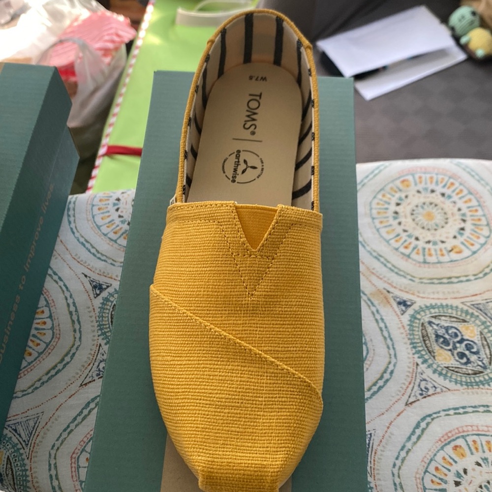 Toms alpargata marigold heritage canvas